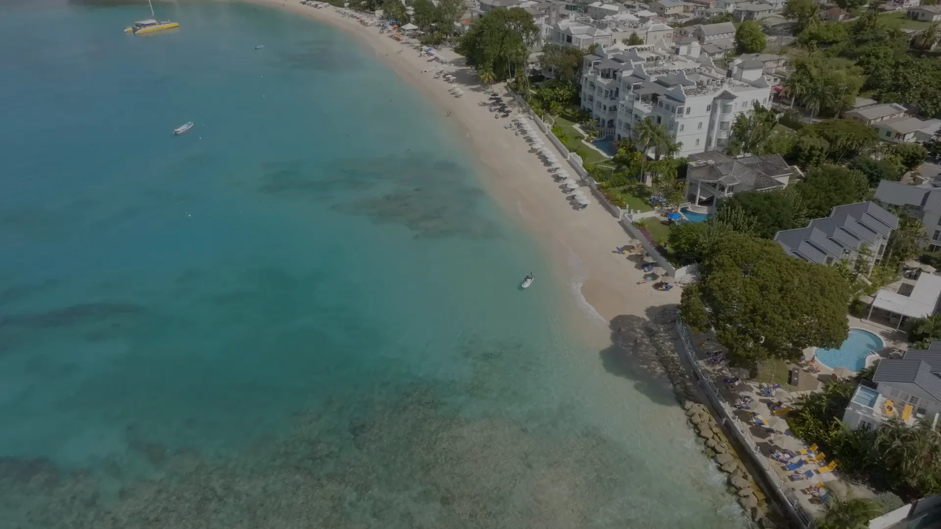 Villas along the west coast of Barbados
