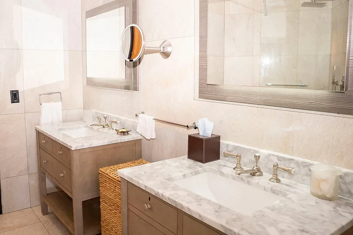 Villa Oasis | Private Garden and Ocean Views, 2-bedroom villa for sale in St Mary, Antigua & Barbuda - bathroom vanity