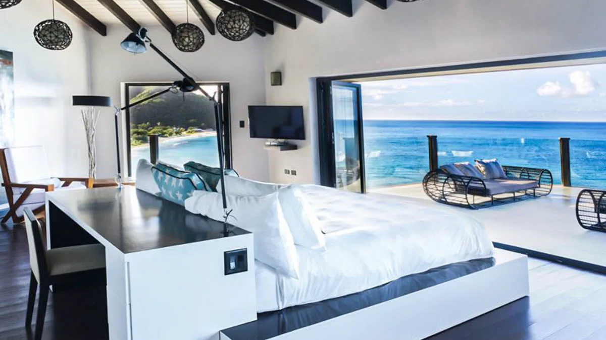 Tamarind Hills Villas | Luxury Beachfront Residences in Antigua, 1-bedroom villa for sale in St Mary, Antigua & Barbuda - bedroom with sea views