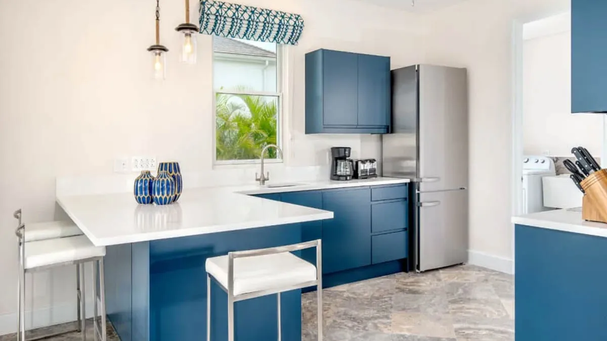 Jasmine Grove 2 | Modern Golf Course Villa at Royal Westmoreland, 4-bedroom villa for sale in St James, Barbados - kitchen with breakfast bar
