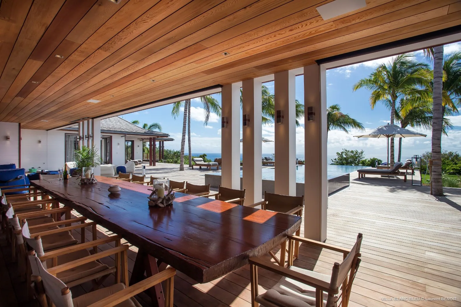 Maison Blanc Bleu - Gouverneur, 6-bedroom villa for rent in MAISON BLANC BLEU Gouverneur, St Barts - photograph 2