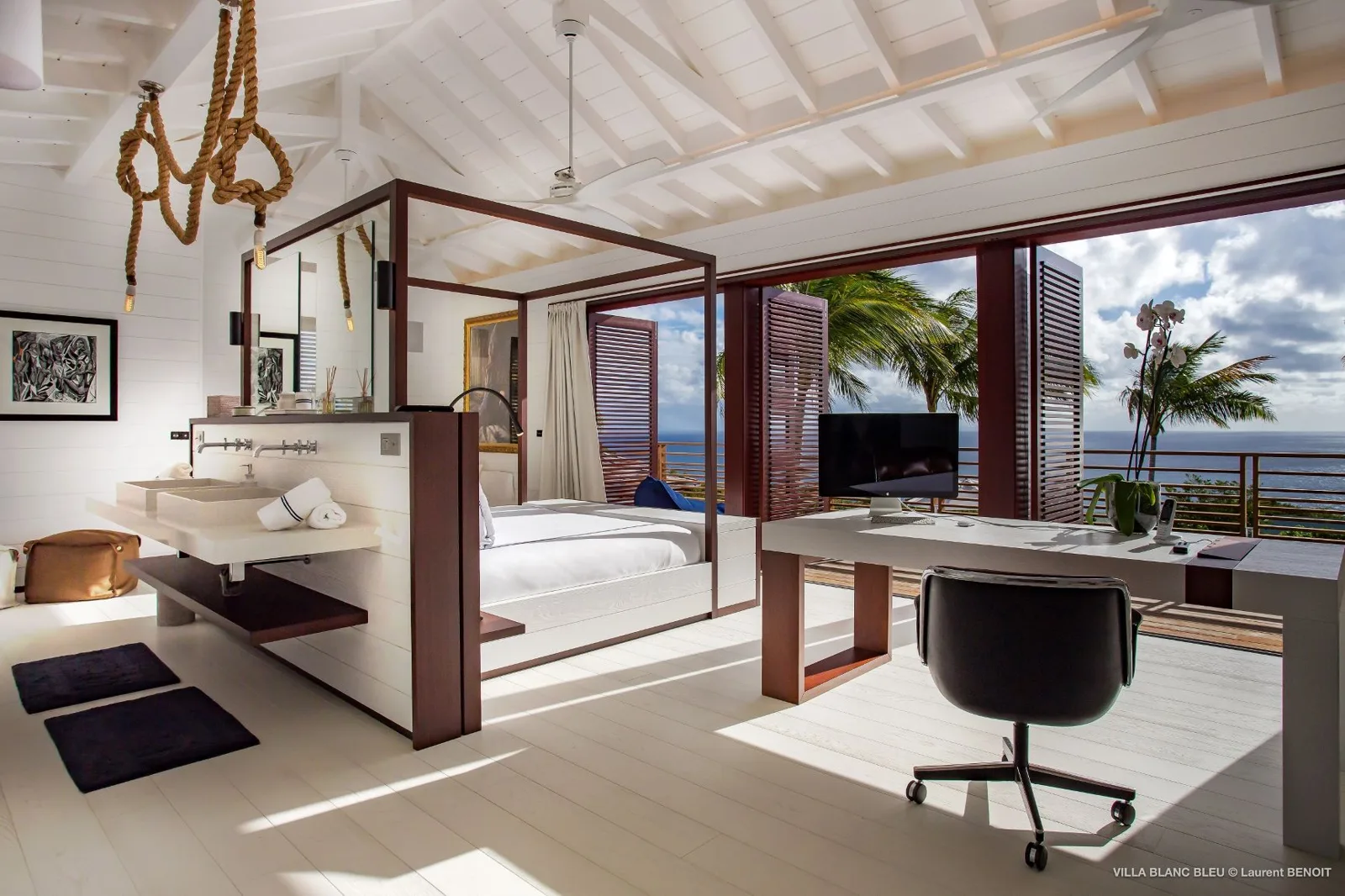 Maison Blanc Bleu - Gouverneur, 6-bedroom villa for rent in MAISON BLANC BLEU Gouverneur, St Barts - photograph 21