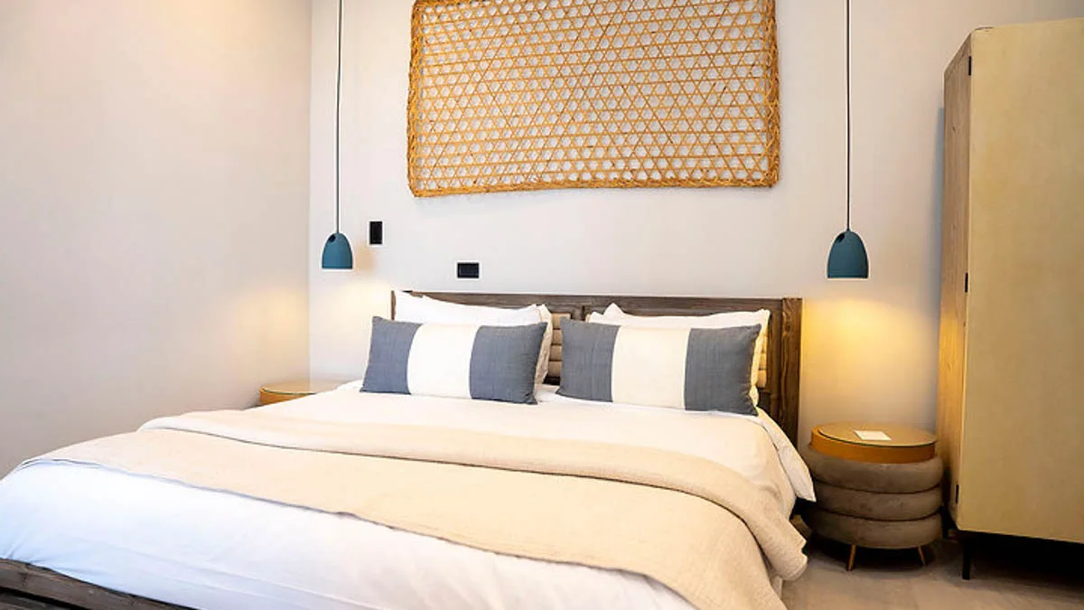 Villa Sea Star | Infinity Pool and Sea Views, 2-bedroom villa for sale in St Mary, Antigua & Barbuda - bedroom with wardrobe