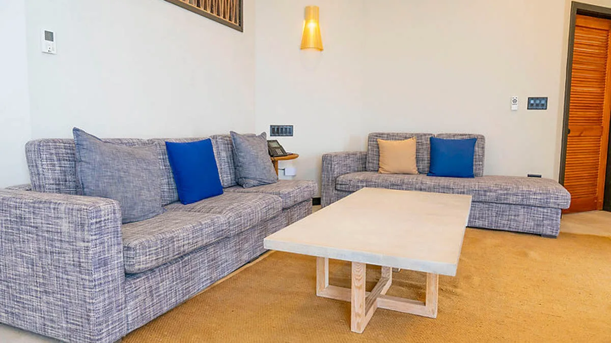 Villa Sea Star | Infinity Pool and Sea Views, 2-bedroom villa for sale in St Mary, Antigua & Barbuda - living room